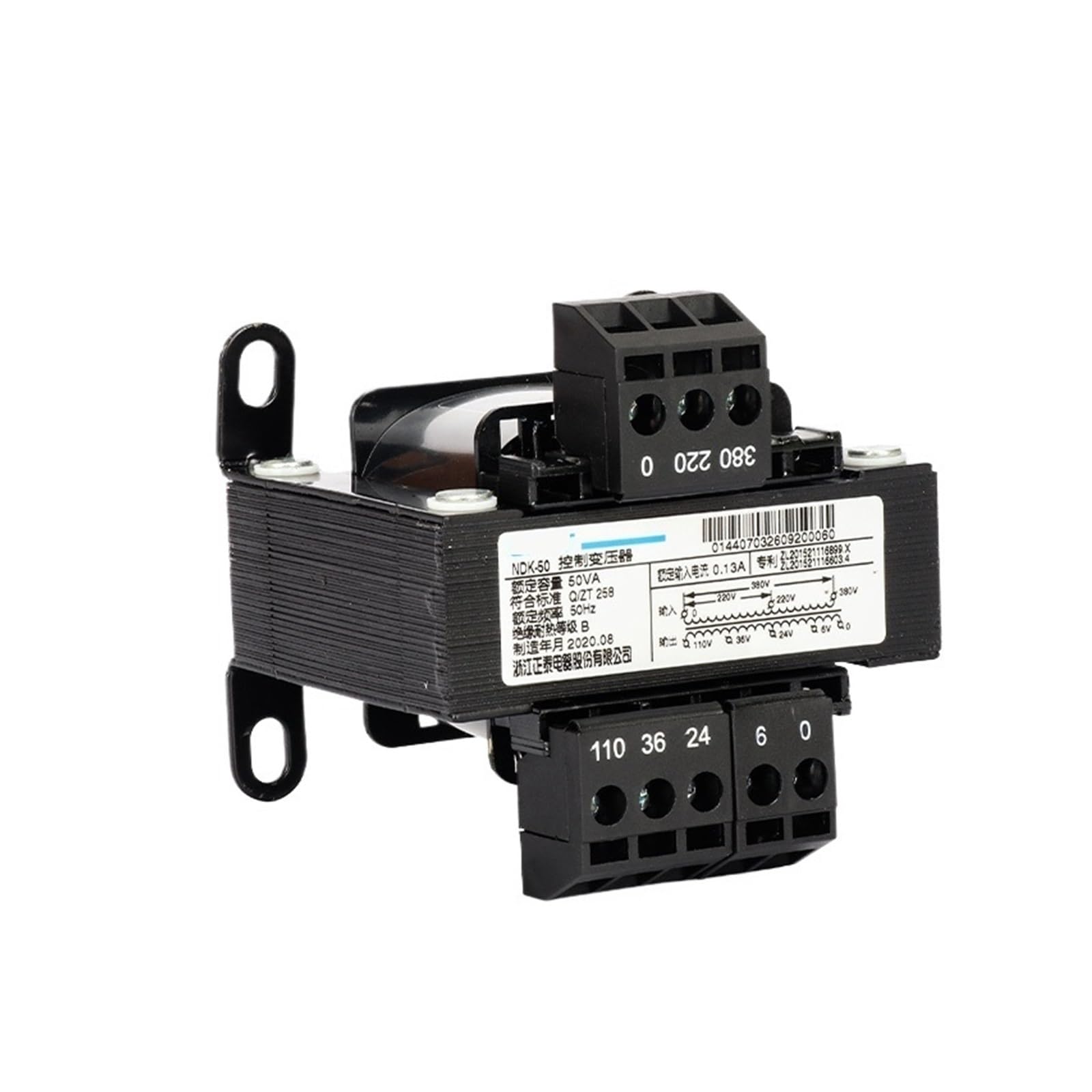 Trasformatore di Controllo 380/220V a 127/36/24/6V 50W Trasformatore for Macchine Utensili Trasformatore di Isolamento monofase trifase BK-50W