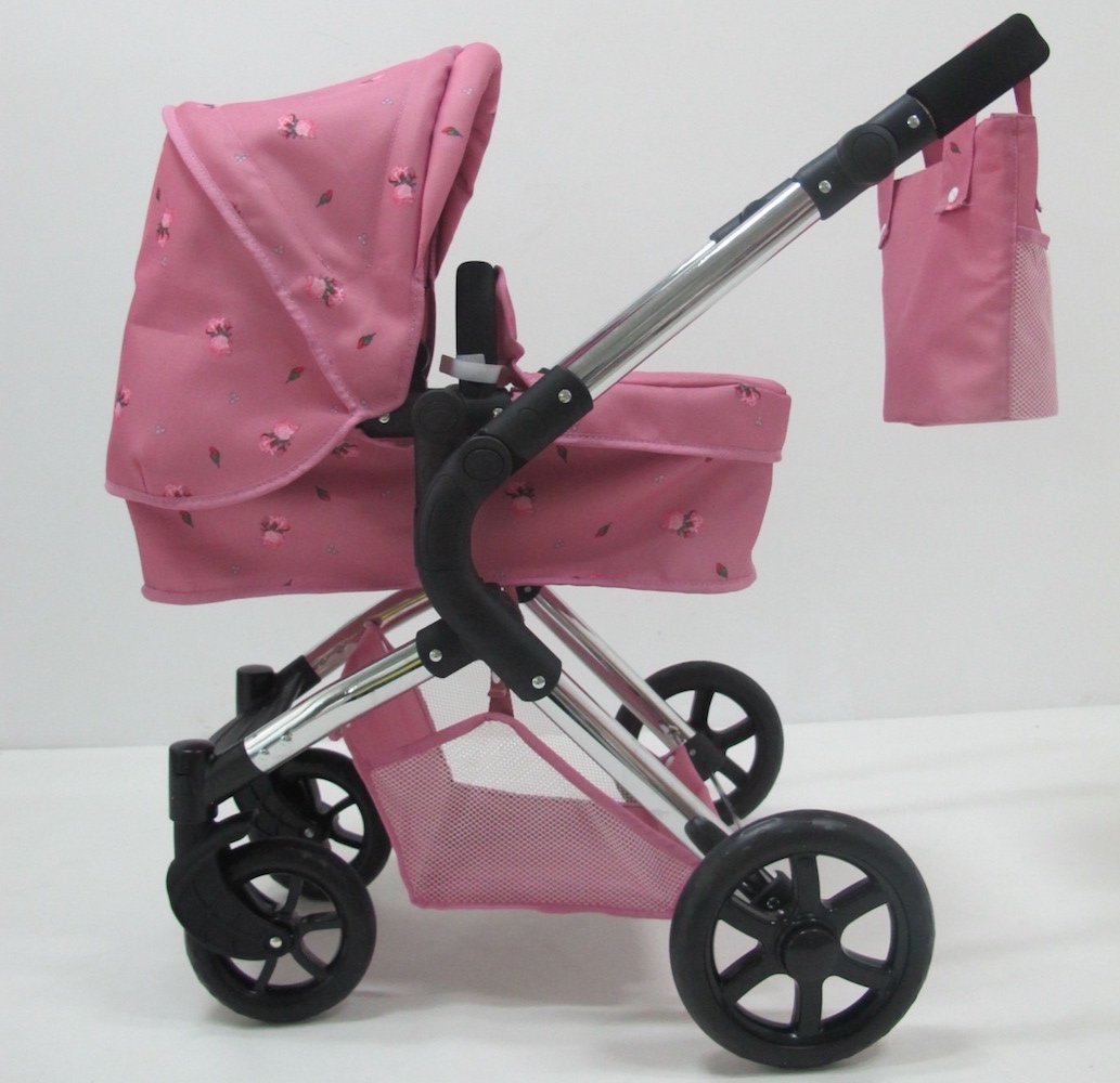 Poppenwagen van rotan - wit, Speelgoed Poppenwagen van rotan - wit, Speelgoed