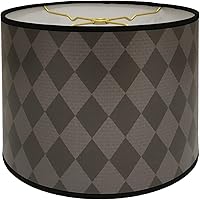 Vista 31 de Royal Designs, Inc. Pantalla de Tambor Decorativa de Moda Hecha a Mano, Hecha en EE.UU., 10 pulgadas, HBC-8028-10, Camello de Dos Tonos