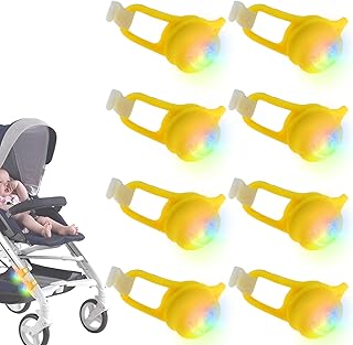 Sponsored You’re seeing this ad based on the product’s relevance to your search query.Learn more about this advertisement GOMETY Pack of 8 Silicone Pram Lights, Waterproof LED Pram Light, Silicone Lights, Buggy Light, Silicone with 3 Bright Light Functions, LED Warning Light, Scooter Light for Pram Outdoor (Colour)