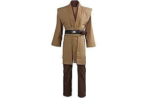 Star Wars Mens Tunic Hooded Robe Halloween Cosplay Costume
