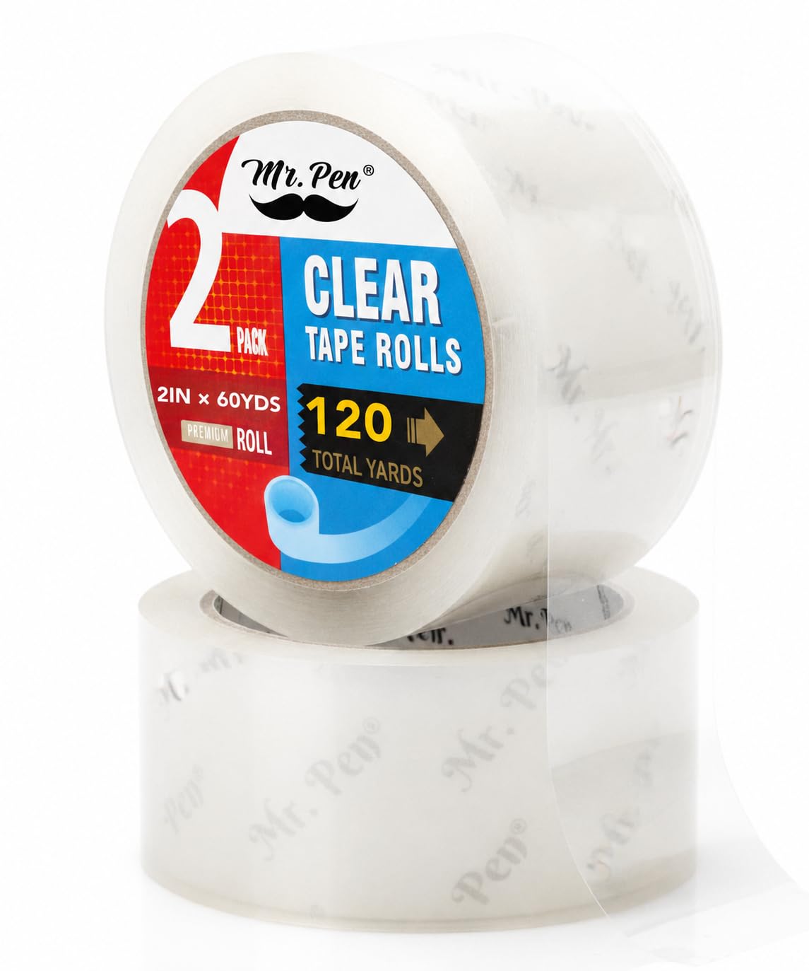 mr. pen Packing Tape, 2 Pack, 2 inch Tape, 60 meter, Shipping Tape, Packaging Tape, Packing Tape Rolls, Clear Packing Tape, Moving Tape, Box Tape, Heavy Duty Tape, Packing Tape Refill, Mailing Tape-picture-11