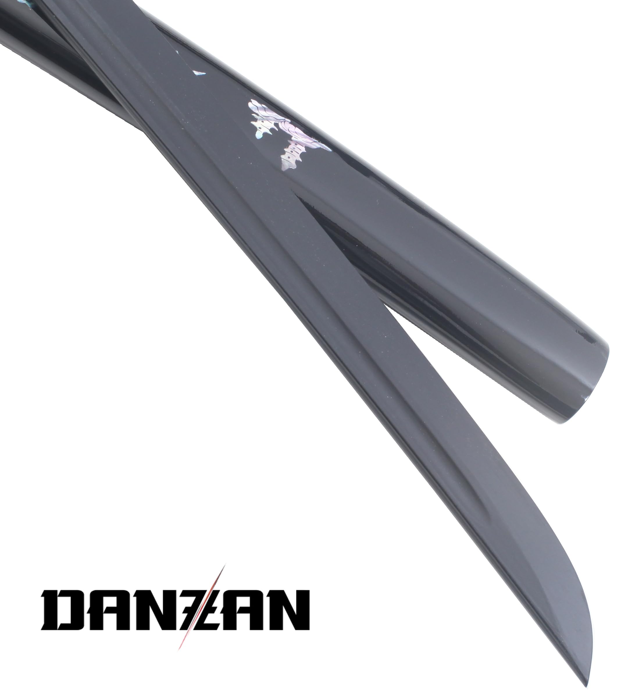 Danzan Katana en Bois Lame en Bois Katana Dragon Noir Epee Sabre Katana Japonais - Lame Bois Noire