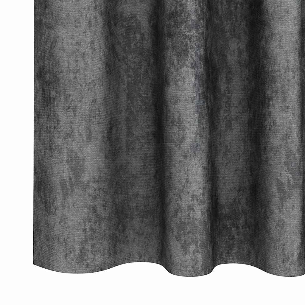 Cortinas de terciopelo gris, 2 unidades, 175 x 140 cm, con oscurecimiento y privacidad, aislamiento térmico, cortinas opacas para salón, dormitorio, habitación infantil, oficina