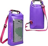 Vista 9 de Bolsa impermeable 2 en 1 para acampar al aire libre, playa, bolsa a prueba de arena, mochila impermeable para teléfono celular, accesorios