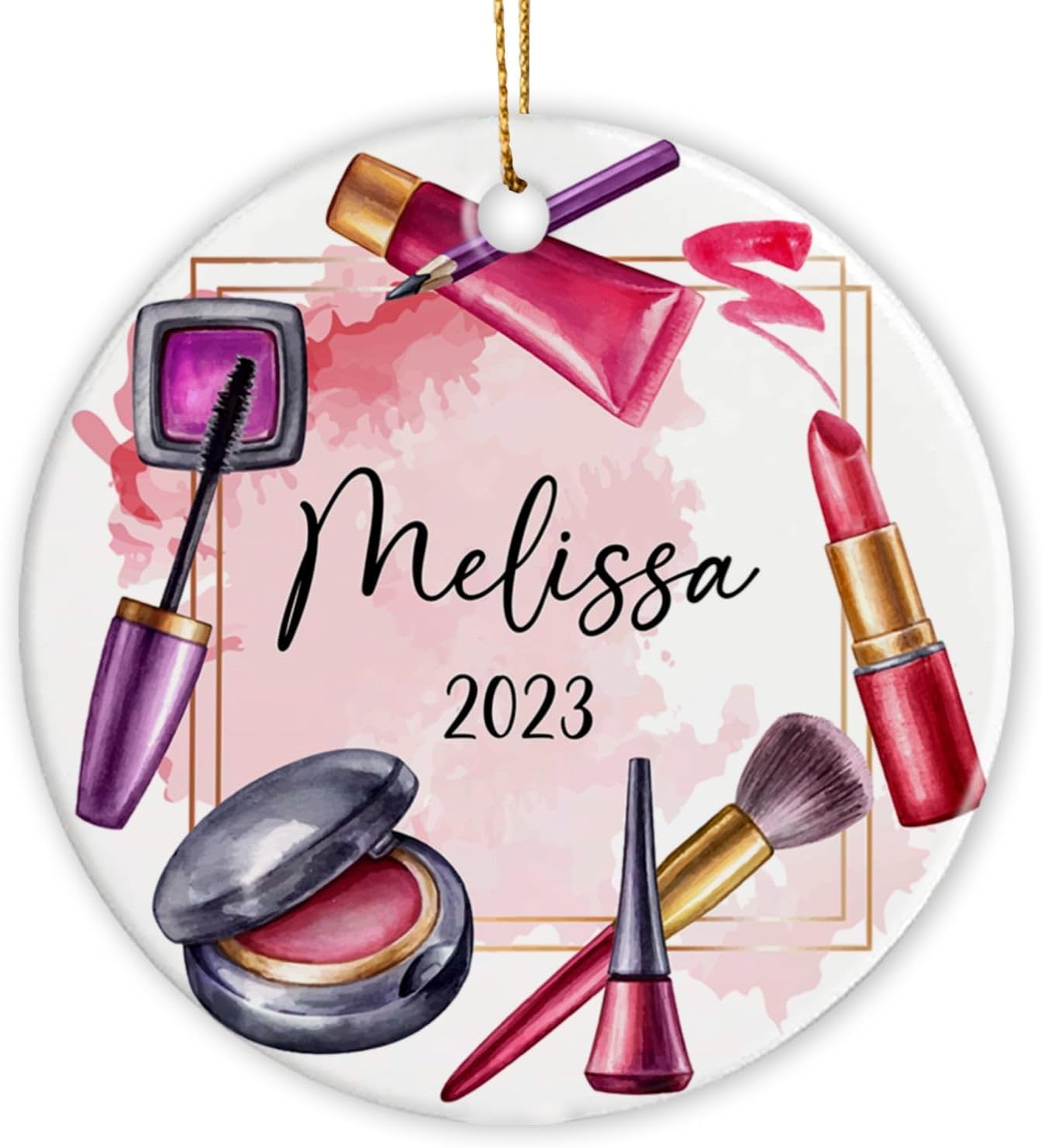 Personalized Makeup Artist Ornaments, Makeup Artist