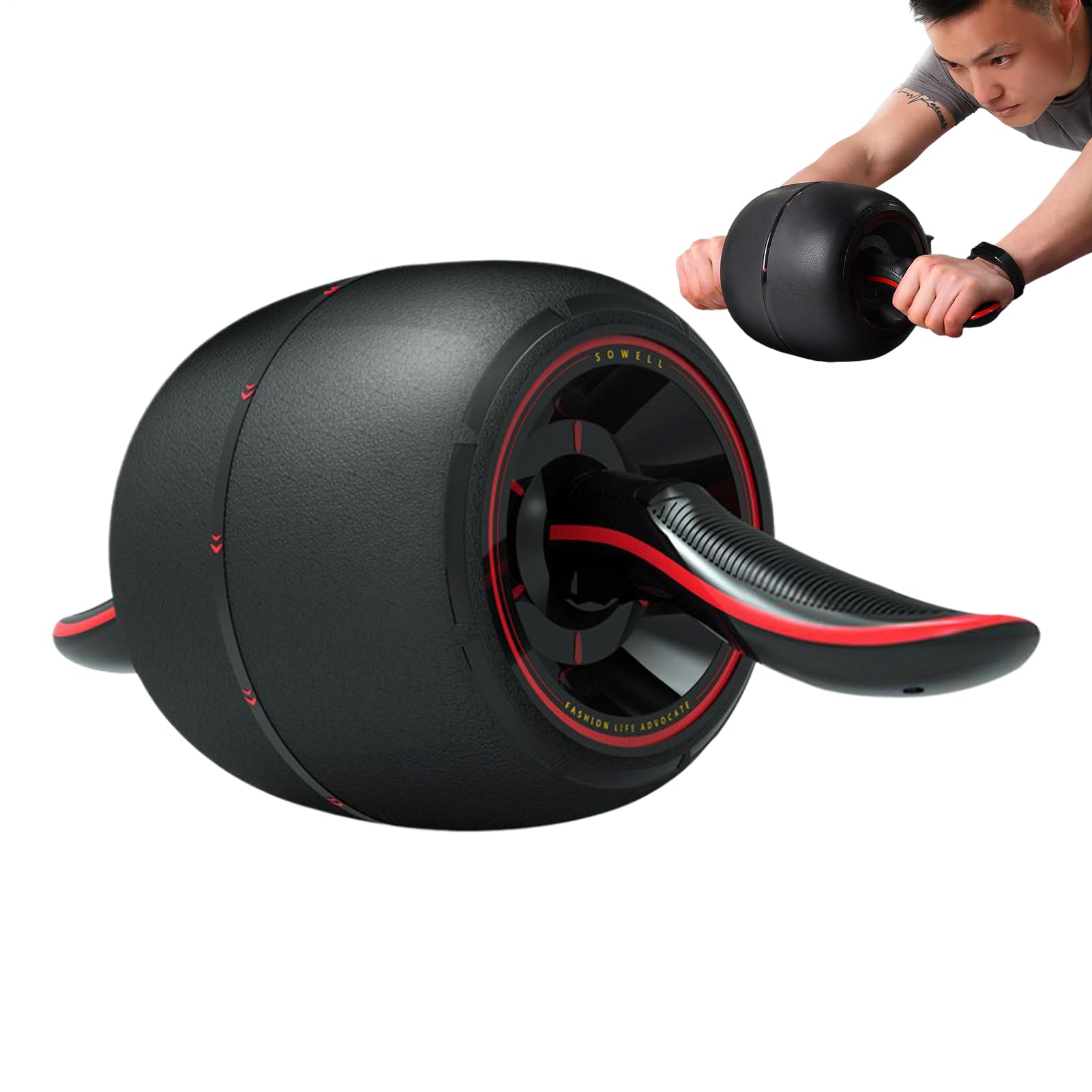 AB Roller Wheel, Core Trainer, automatyczna maszyna do ćwiczeń, do treningu brzucha, pleców, klatki piersiowej, dla kobiet i mężczyzn, fitness, sprzętu do biura
