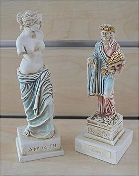 Estia Creations Aphrodite Demeter Sculpture Set Artifacts