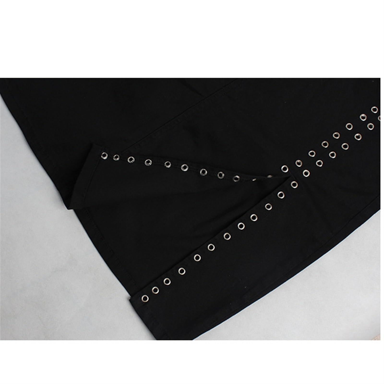Falda Mujer Botón Mini Jeans Falda Falda Vaquera con Bolsillo Cintura Alta