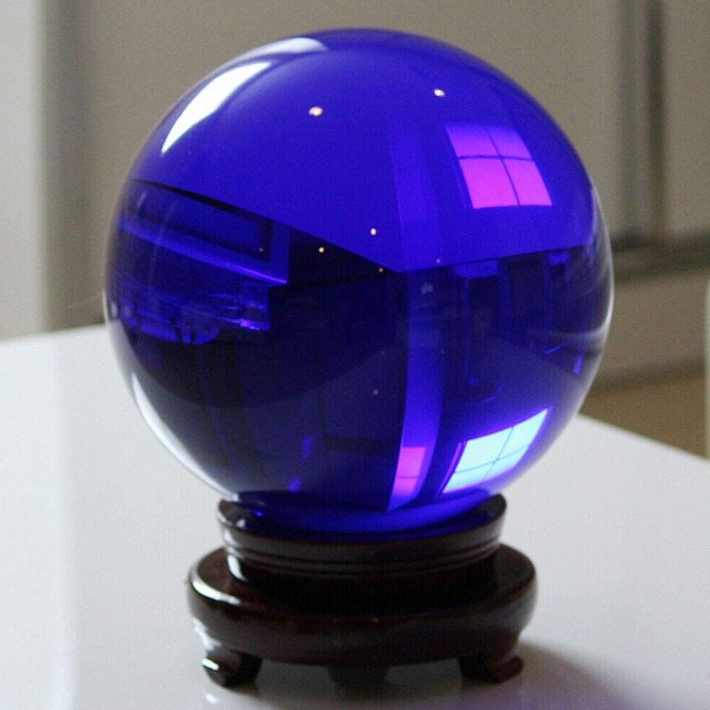 Amazon.com: Acxico 1Pcs 40mm Blue Crystal Glass Healing Ball