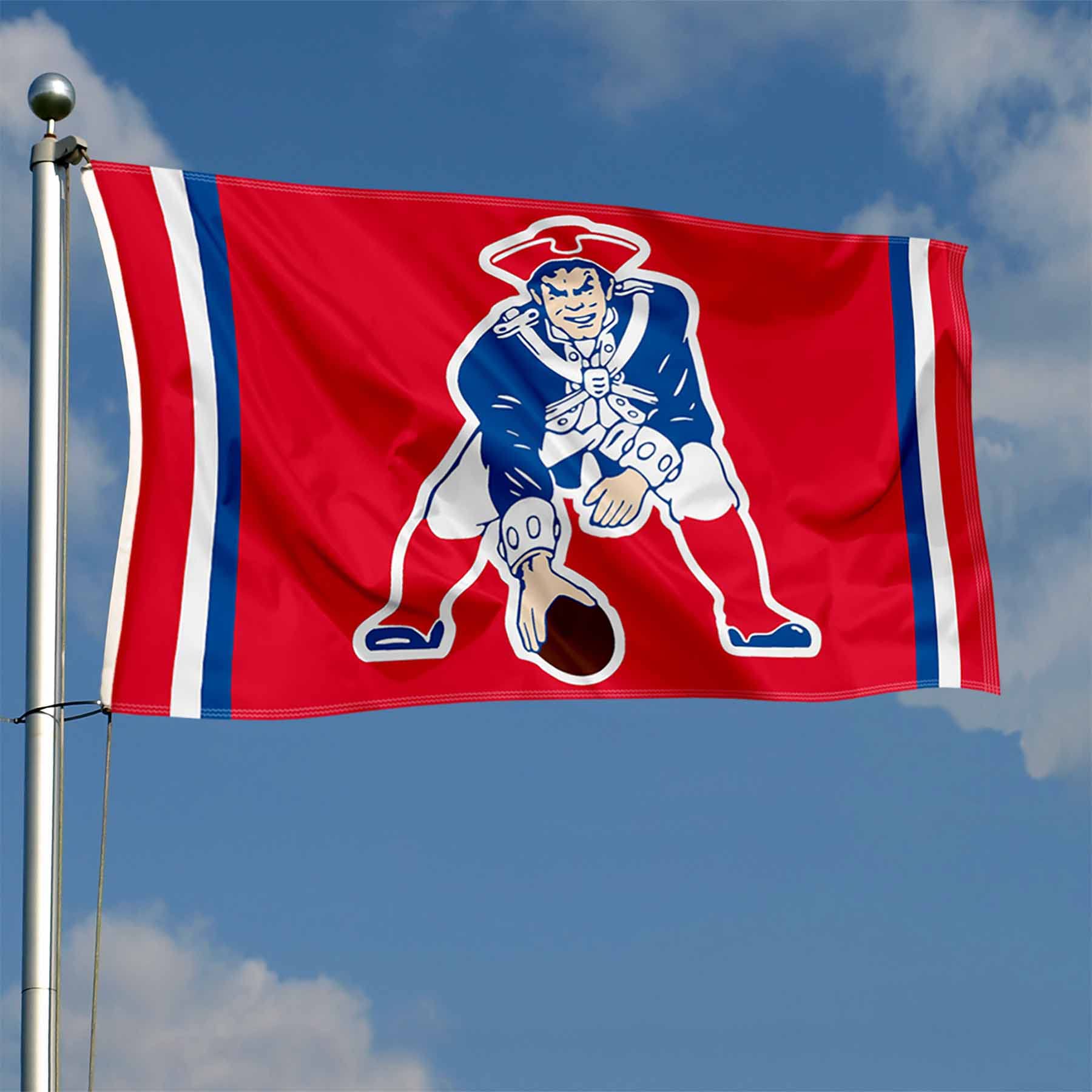 Pat The Patriot Patriots Throwback Logo Nfl Steering Wheel New