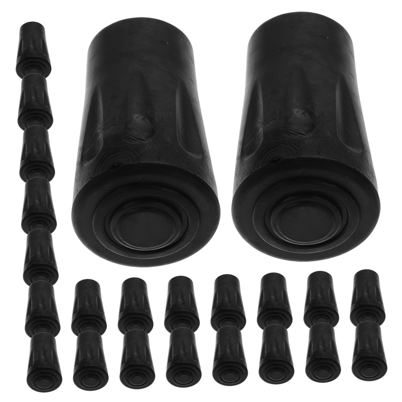 50 Pièces Embouts pour Bâtons de Randonnée Lot de Accessoires Antidérapants pour Trekking Protection Durable Compatibles Améliore Lors de Longues Randonnées