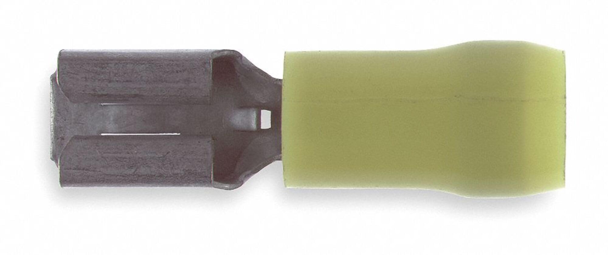 Stakon RC10-250F Female Disconnect, Nylon Insulated, 1.04-Inch Length by 0.29-Inch Width, Yellow, 50-Pack