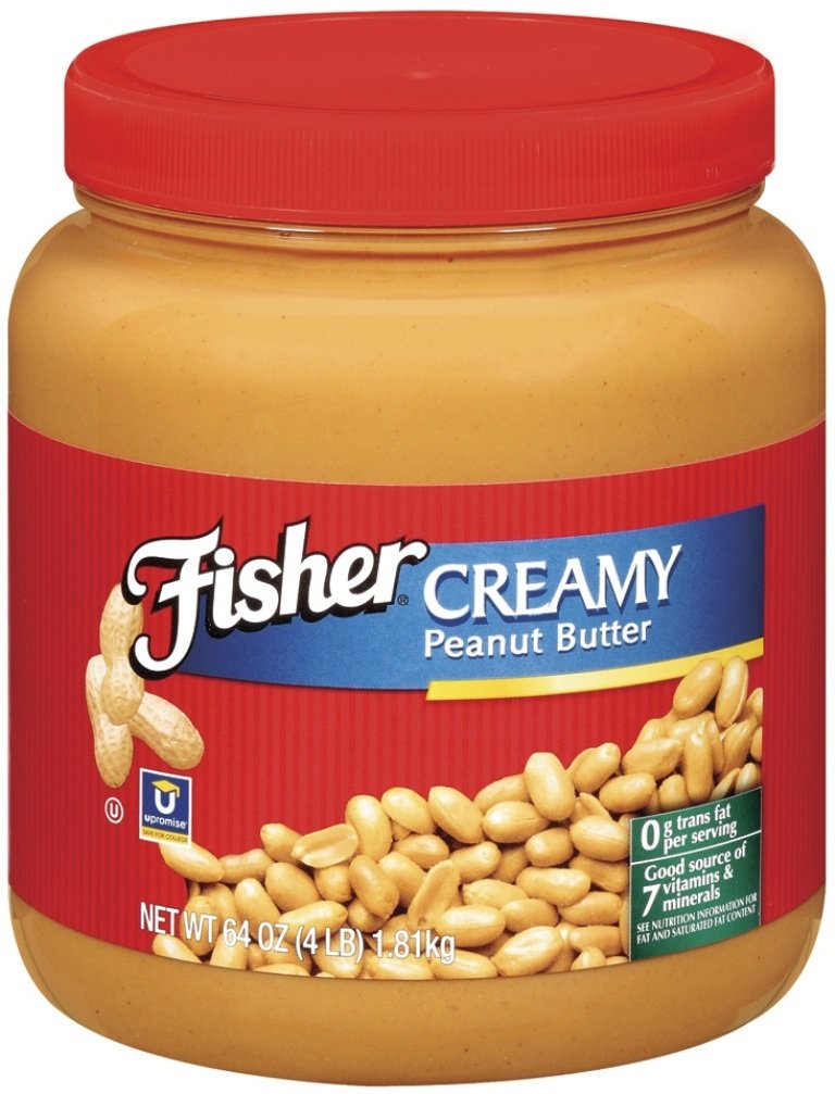 Fisher Natural Peanut Butter Creamy, 35-Pound Pail