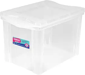 Ordene - Caixa Organizadora Plástica 30 Litros, Cor Cristal, Linha Radical