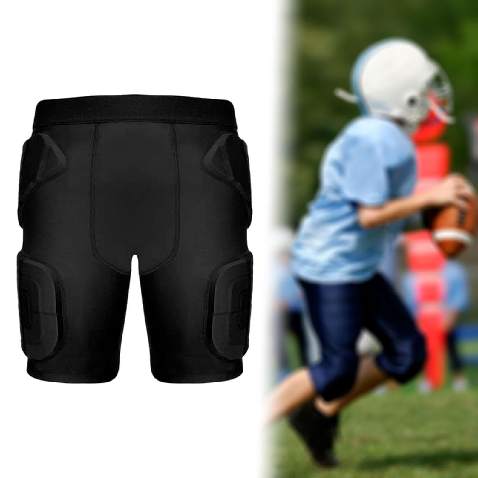 Short Rembourré de Baseball Pantalon de Protection Caleçon de Compression Cuissard de Football Conçu pour Absorber Les Impacts Adapté pour Jeunes ATH
