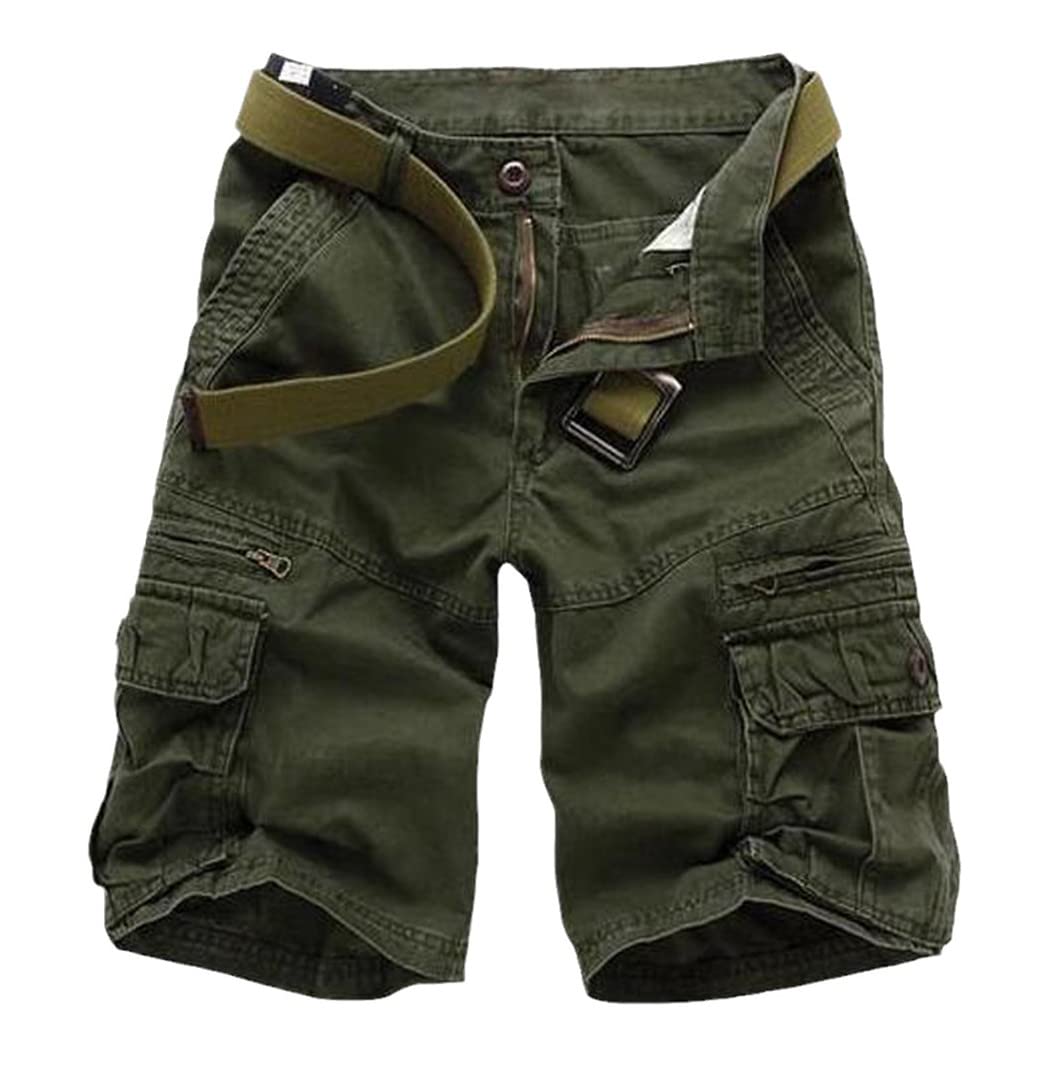 Short cargo multi-poches FULBHPRINT en coton résistant et coupe décontractée - 8