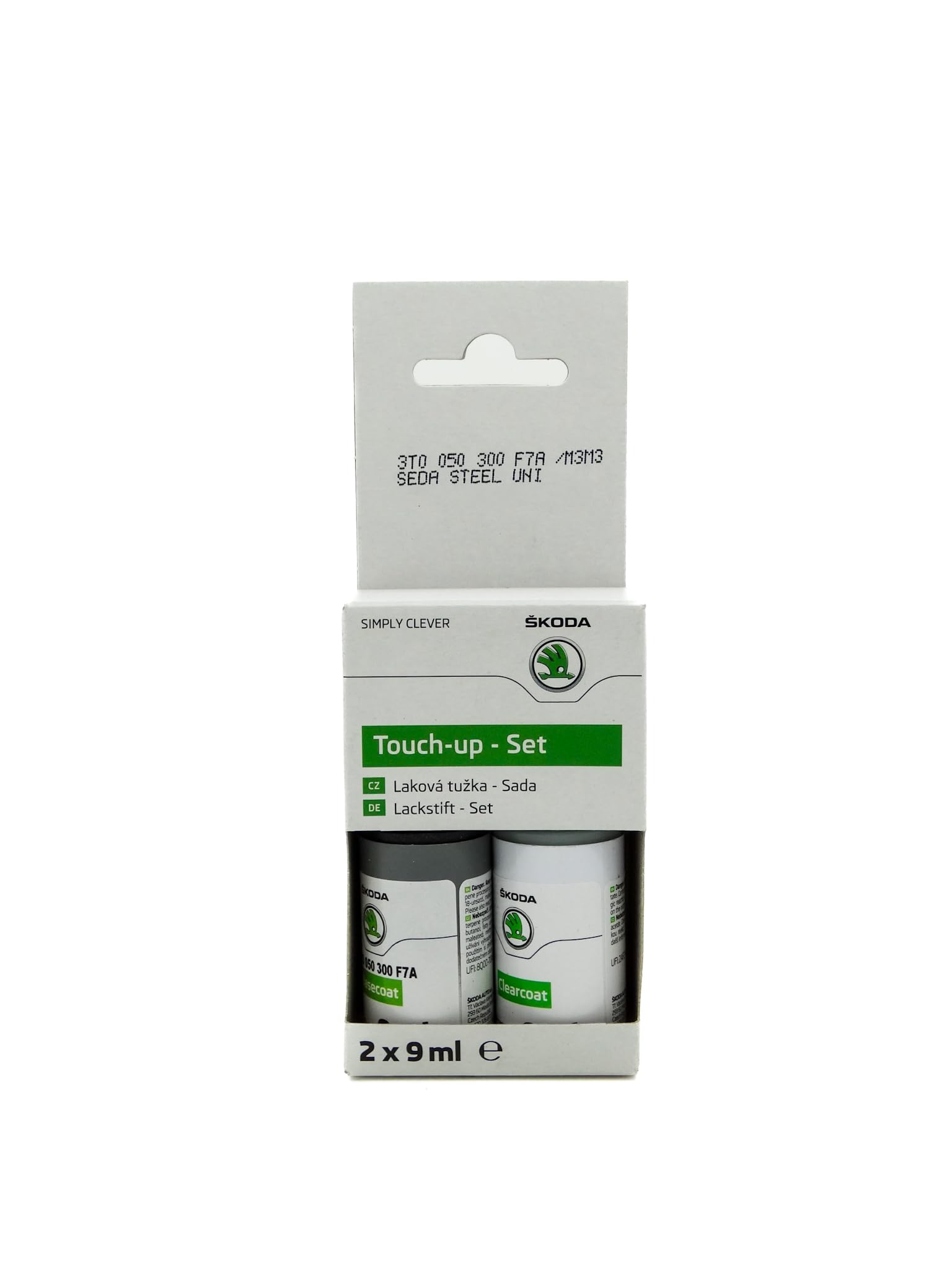 Skoda Set di pennarelli originali in acciaio grigio M3M3 F7A