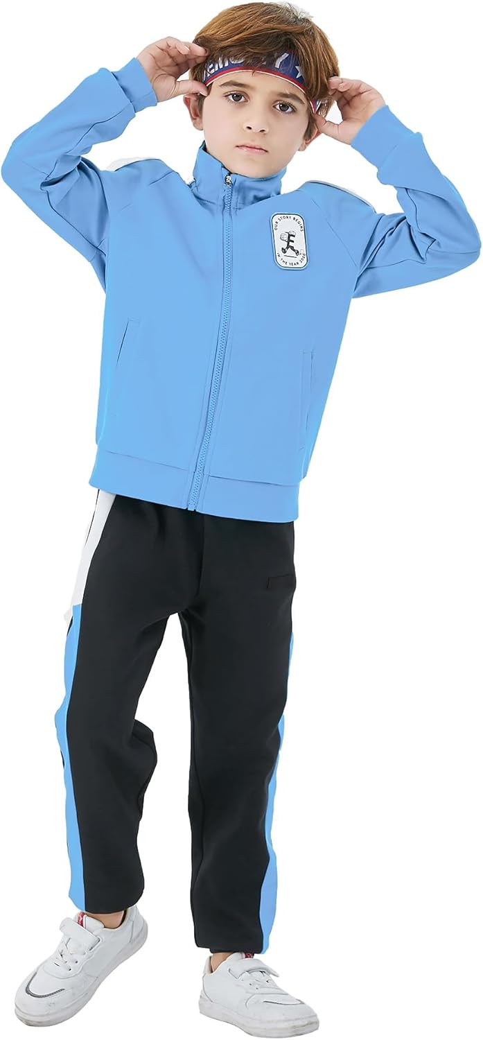 Kids Boys Tracksuit 2 Piece Boys Outfits Full Zip Jacket and Jogger Pant Set Sweatpants Activewear Clothes Set - Image 4