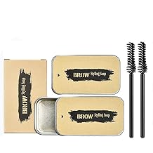 Eyebrow Soap Kit, 3D Eyebrow Gel, Long Lasting Eyebrow Setting Gel, Waterproof Eyebrow Makeup Balm, Pomade Cosmetic Eyebrow, Eyebrow Styling Soap 2PCS
