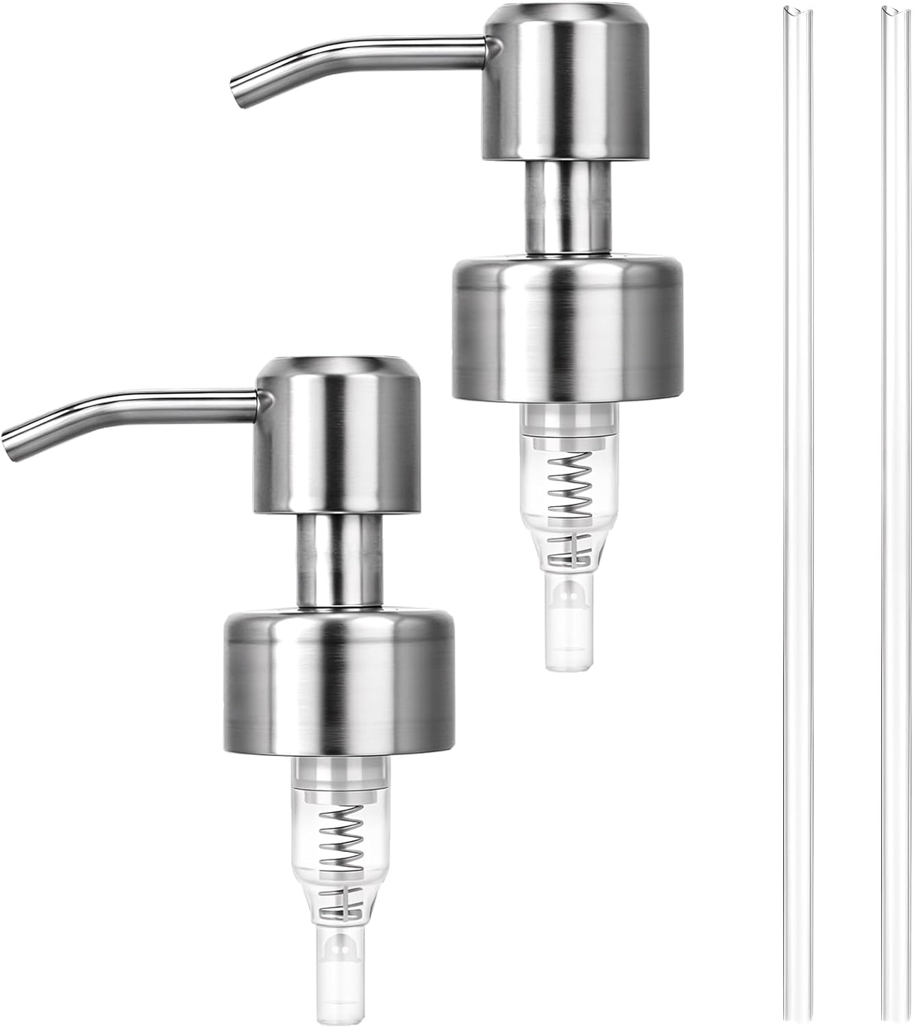 Amazon.com: 2 Pcs Soap Dispenser Pump Replacement Stainless Steel Soap ...