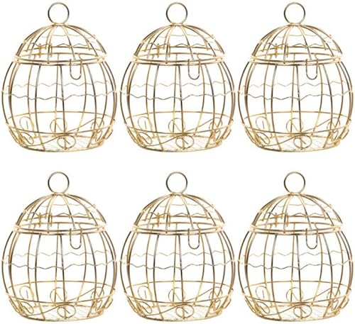 TENDYCOCO Cajas de dulces de boda con forma de jaula de pájaros, cajas de paquete de regalo para boda, novia, baby shower, cumpleaños, suministros