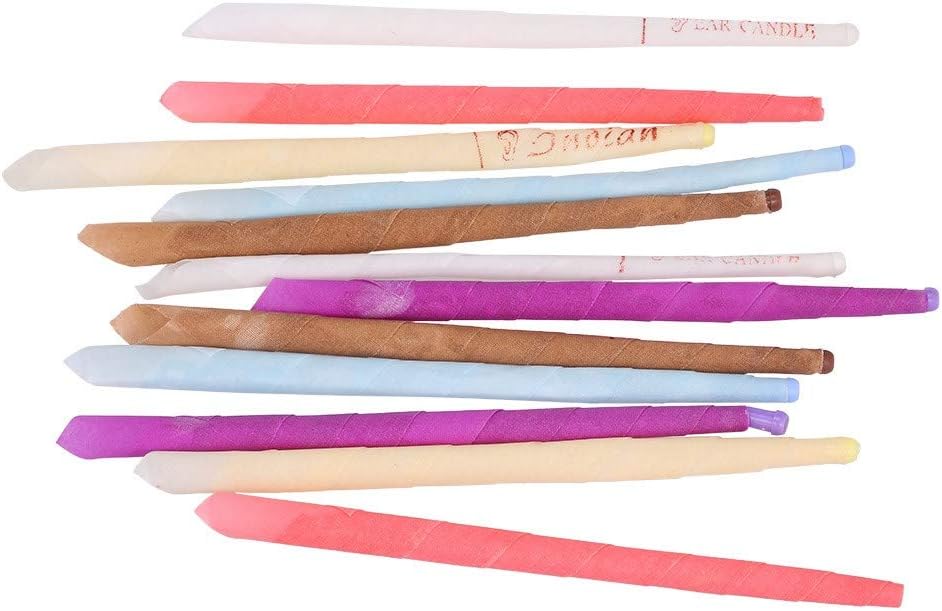 suzicca 10pcs Fragrance Ear Candles Healthy Care Natural Ingredients Ear Treatment Ear Wax Removal Cleaner Ear Coning Treatment