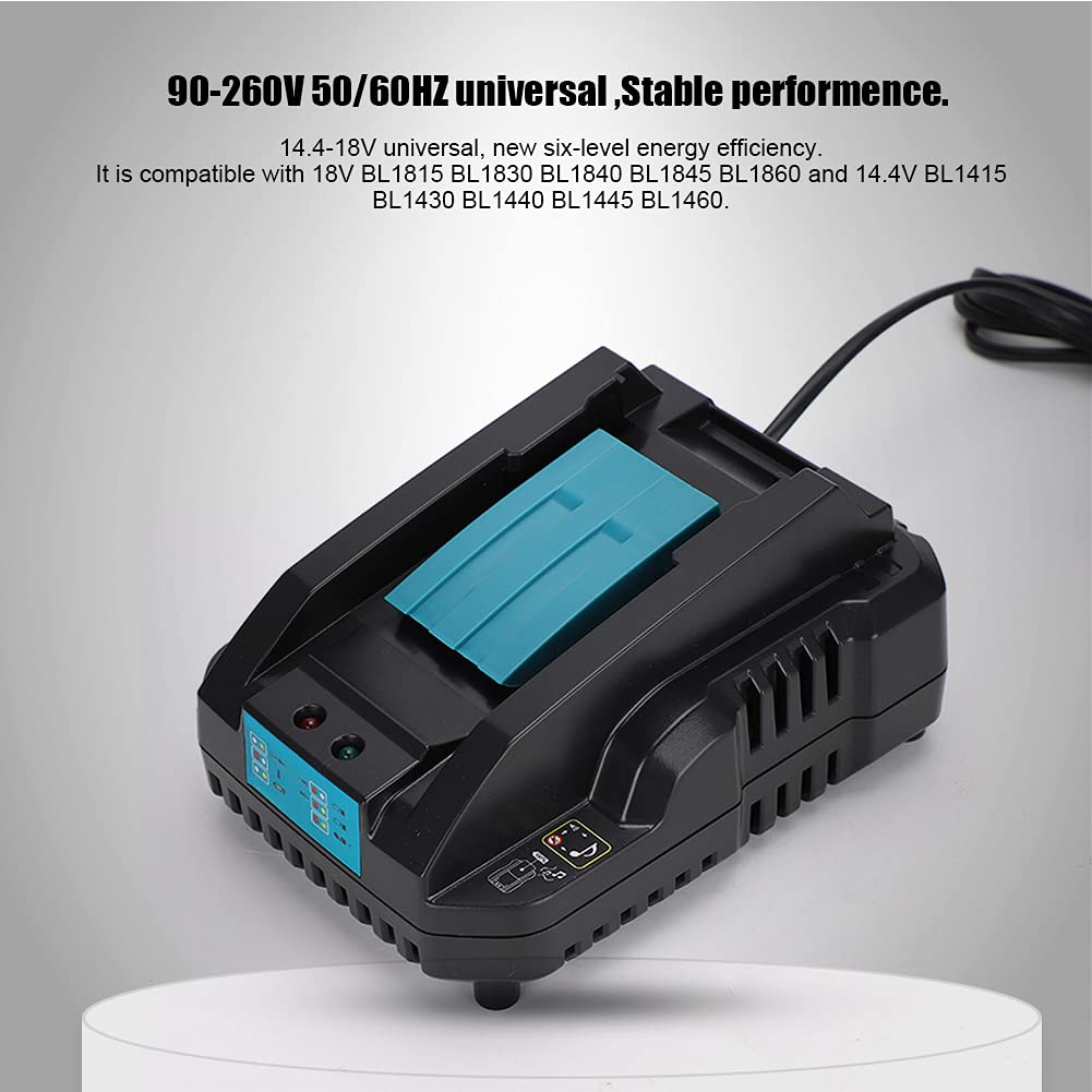 Caricabatterie Sostitutivo per Batterie per Utensili Elettrici da 14,4 V e 18 V (Spina europea)