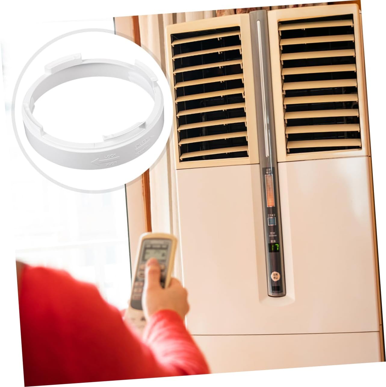 2Pcs Portable Air Conditioner Hose Connector Easy Install Tube Joint for Efficient Cooling Compatible with Portable Units