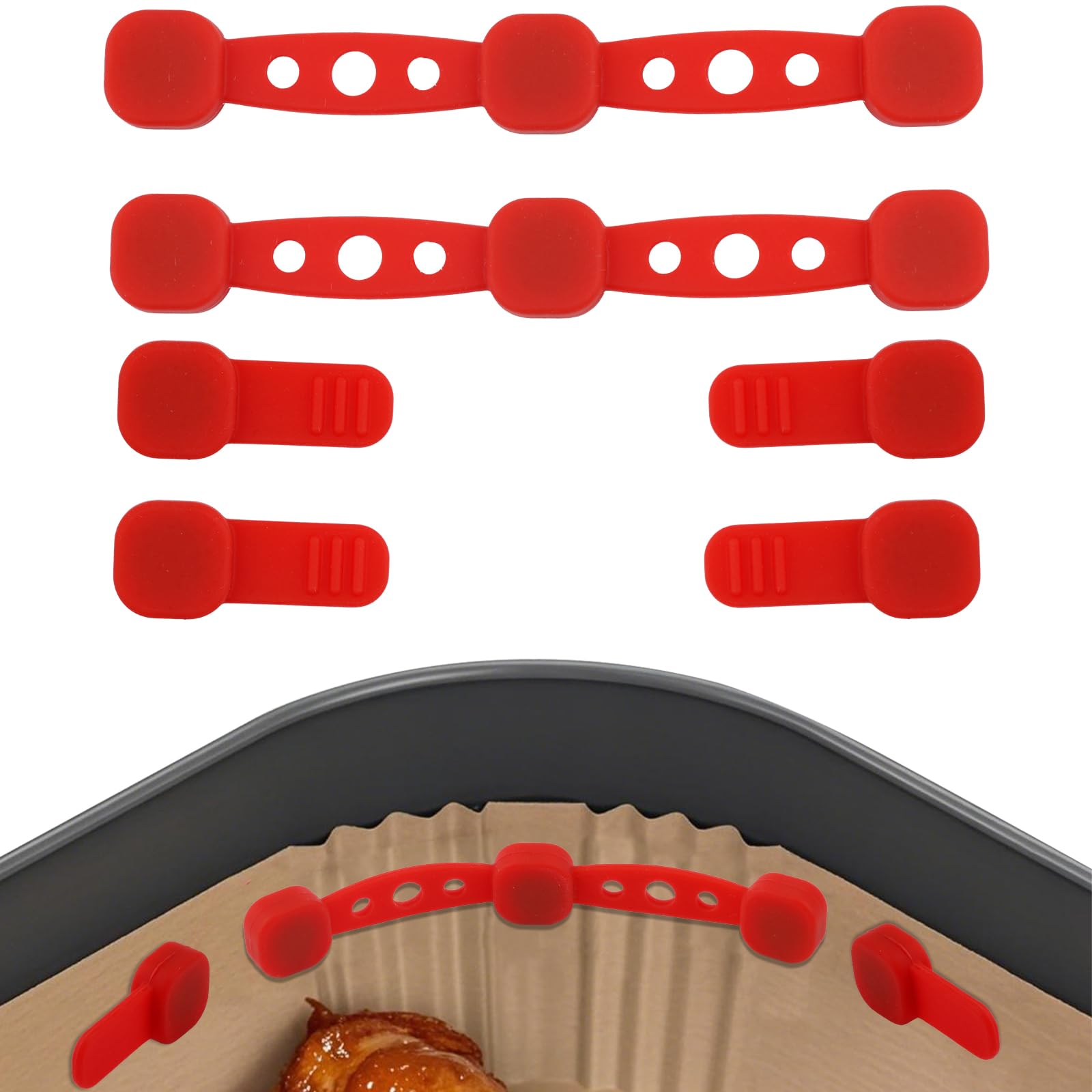 Boucle Magnétique Silicone Pour Friteuse à Air, 2 Aimants Universels