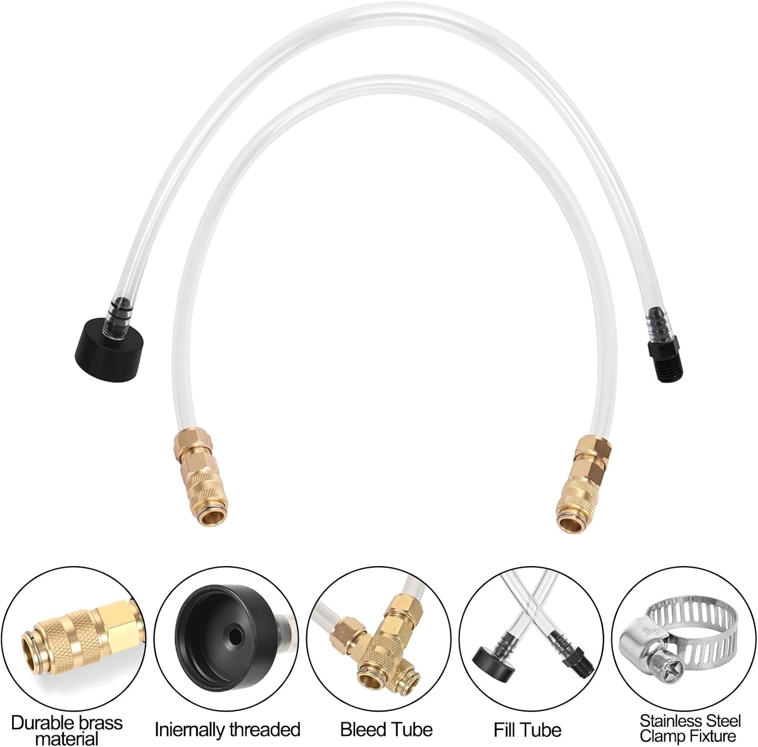 Seastar Hydraulic Steering Bleed Kit -,Marine Steering Bleed & Hydraulic Steering Maintenance,Leak-Proof Quick Connectors,Compatible with Seastar & Other Hydraulic Steering Systems