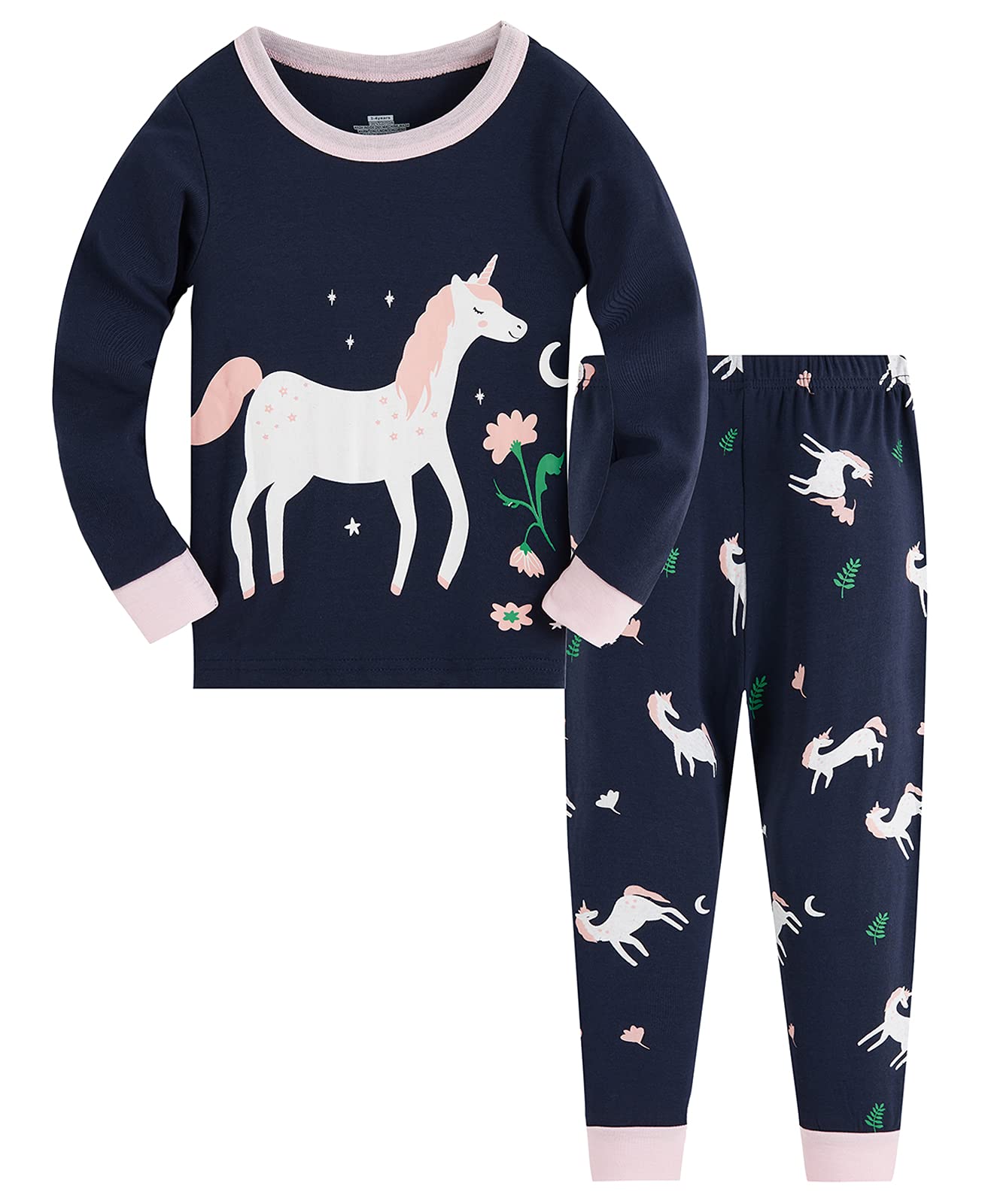 TEDD Girls Christmas Pyjamas Set Toddler Clothes Sleepwear Animal Printed Nightwear Winter Long Sleeve Pjs 2 Piece Outfit Xmas Gift for Kids — view 15