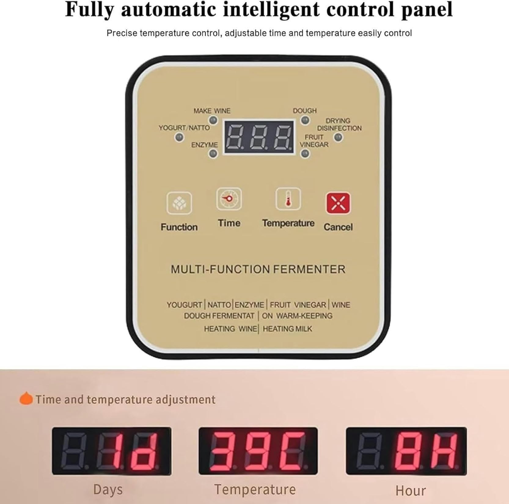 Gewerbliche Fermentationsanlage mit 12-Liter-Joghurtfermenter, vollautomatische intelligente Steuerung, für Knoblauch, Naturjoghurt, Essiggurken, Klebreis, Joghurt,