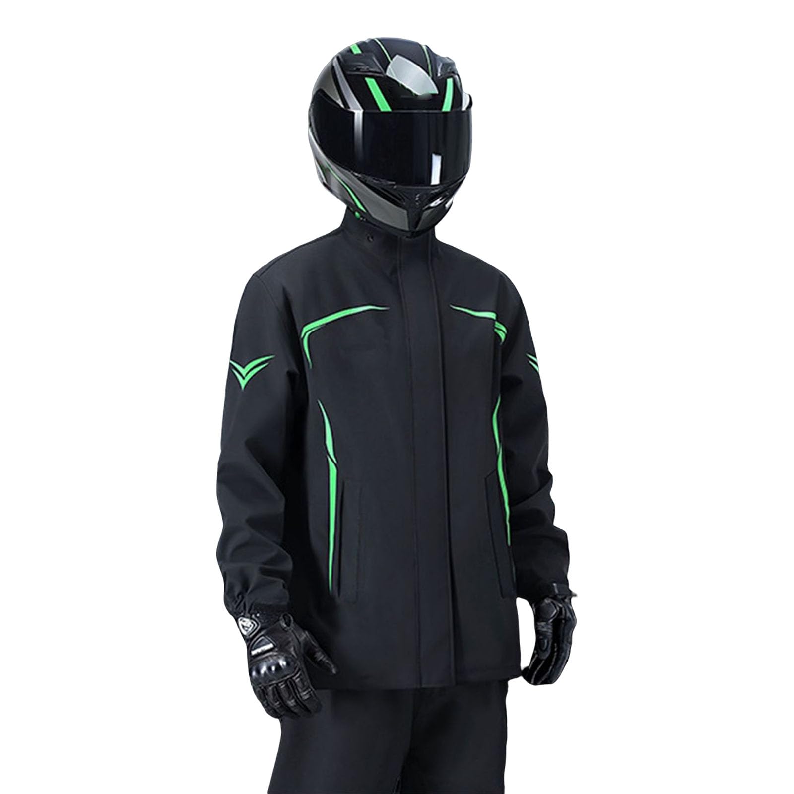 Générique Ensemble de vêtements de Pluie Haute visibilité, résistants déchirures, pour Adultes, Travail en Plein air et Combinaison de Pluie Respirante Contre Les tempêtes