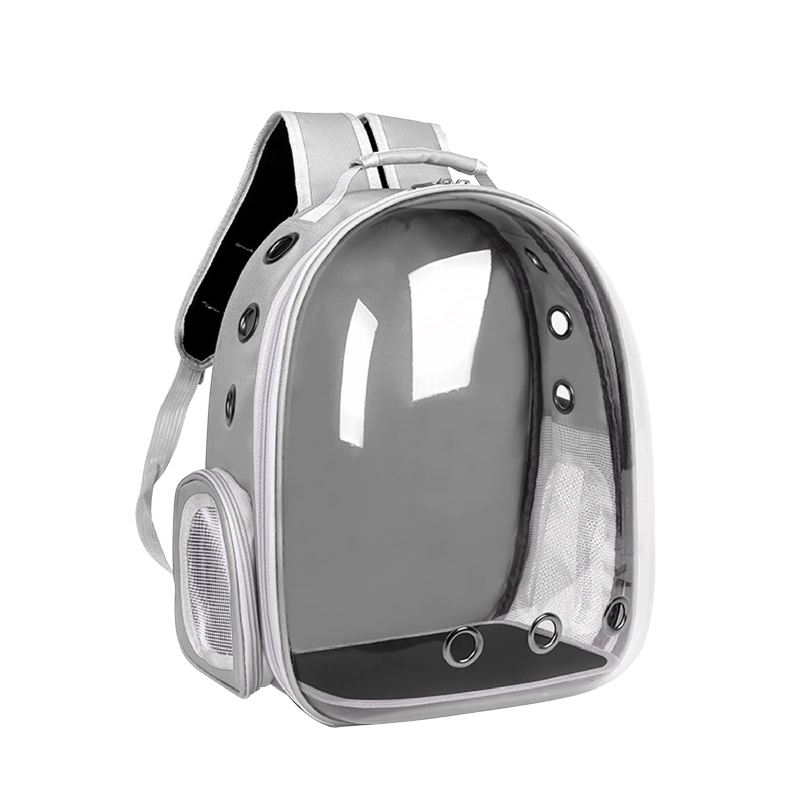 Katzen-Rucksack, Haustier-Luftpolster-Rucksack, von Fluggesellschaften zugelassen, belüfteter, transparenter Raumkapsel-Rucksack, Haustier-Reise-Tragetasche for kleine, mittelgroße Katzen und Welpen/8