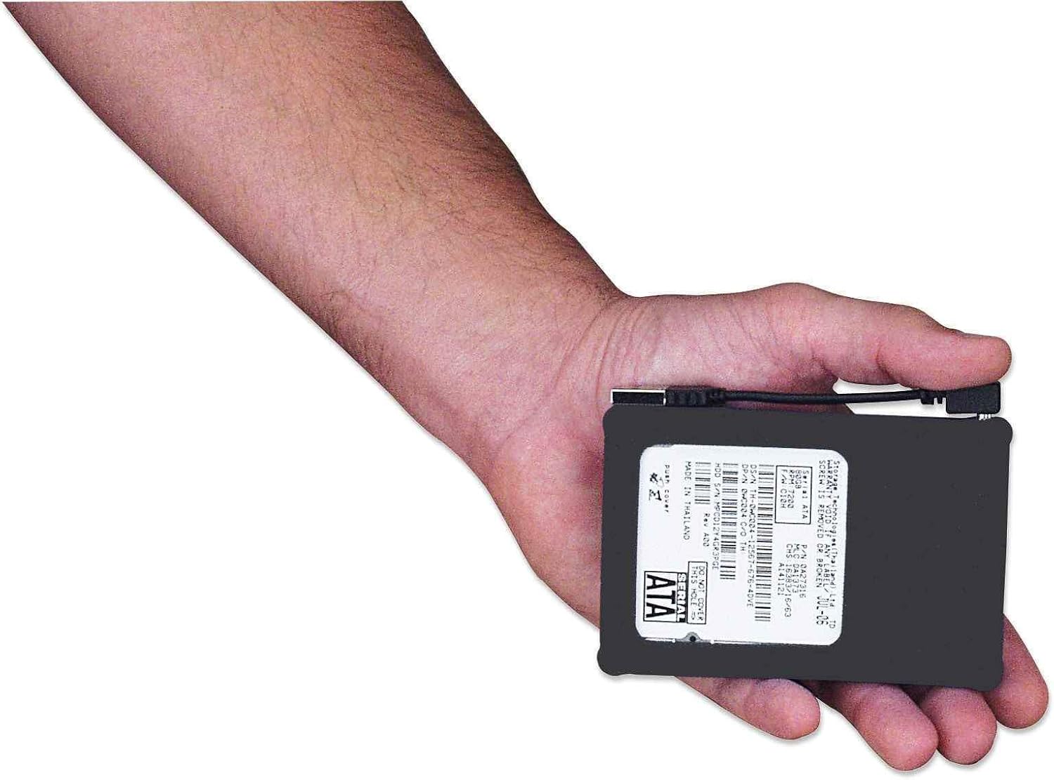 Flash Deals - 70% OFF Manhattan Hi-Speed USB 2.0 2.5-Inch SATA Drive Enclosure Black, Silicone (130103)