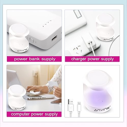 Miniatura 4 de Mini luz UV para uñas de gel, luz UV para uñas, lámpara de uñas ANYINS portátil, lámpara UV de 16 W, lámpara UV profesional para uñas de gel,