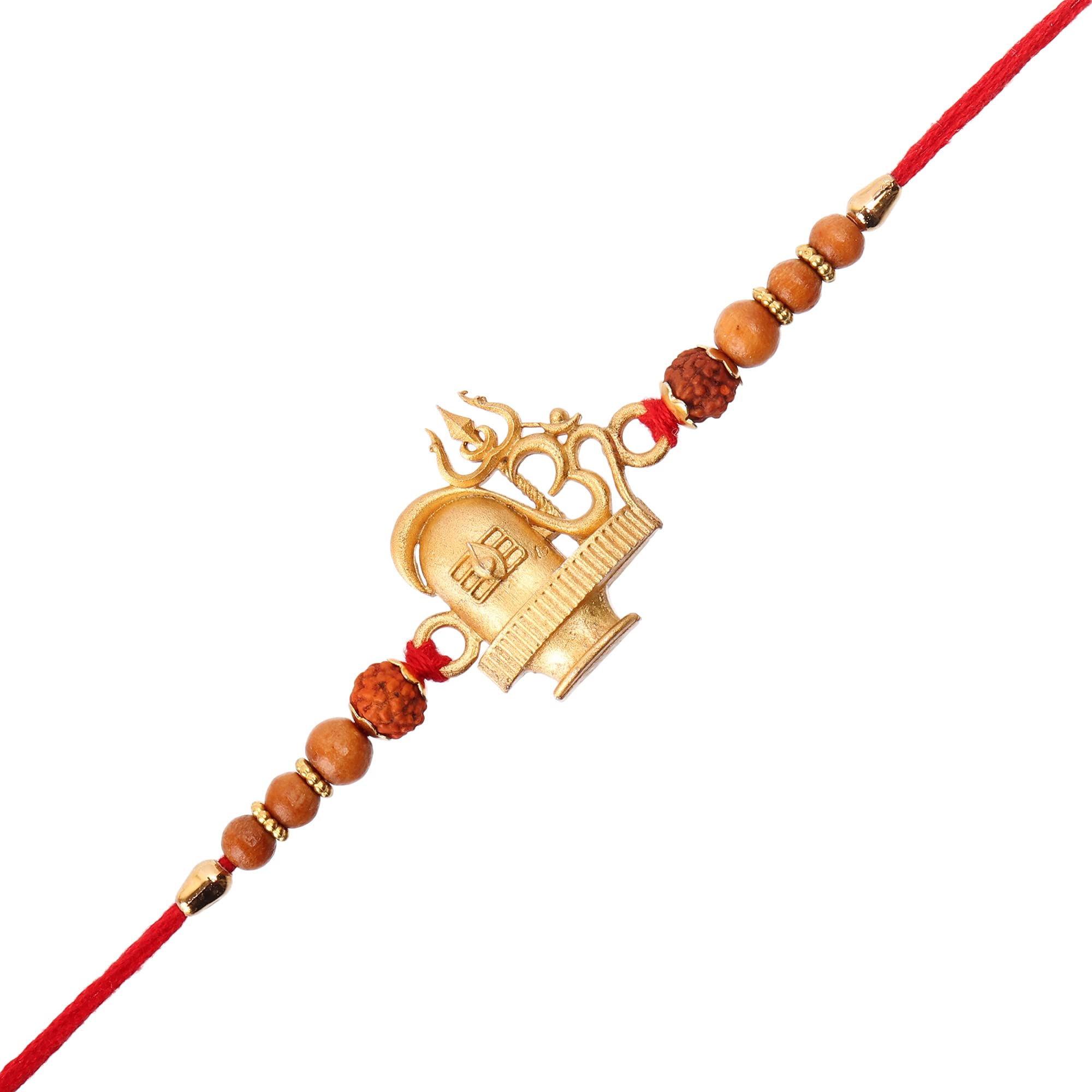 Eyesphilic-Beautiful Rakhi For Bhaiya/ Gents/ Girls With Shiva Symbol Design Include Roli Chawal Paket (Pack Of 1) (B0993N5NBP) Amazon Price History, Amazon Price Tracker