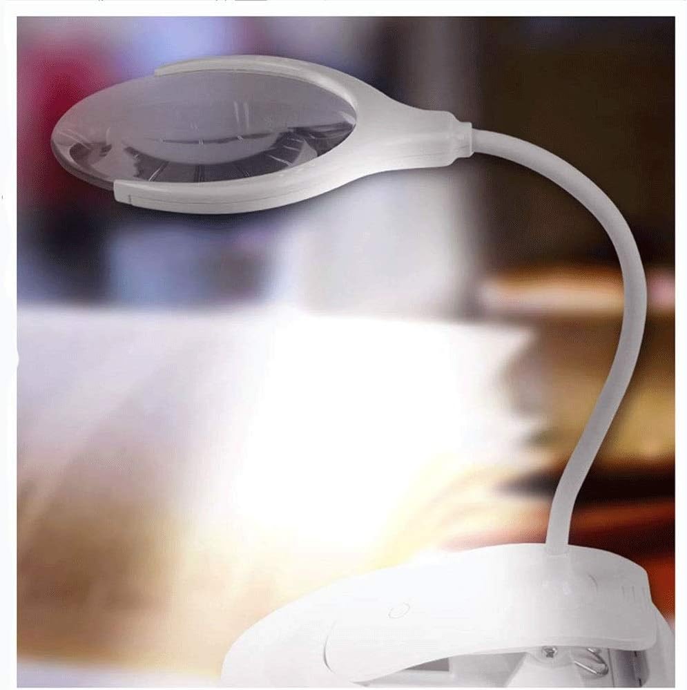 スタンド付き照明付き拡大鏡 - 折りたたみ式デザイン 最高のハンズフリー拡大鏡 興味深い Keep it in mind VisionAid ハンズ フリー 拡大鏡 スタンド付き LEDライト ルーペ 手持ちイルミネーション拡大鏡 ロービジョン 高齢者 コイン 読書ジュエリー