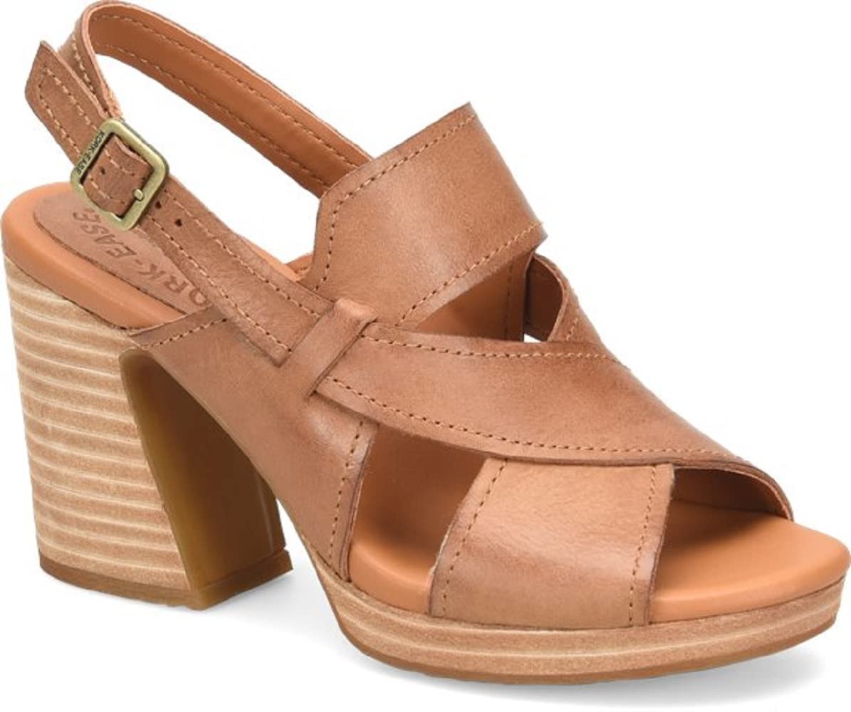 KORK-EASE Women's Leather Heeled Sandals - Halley Style