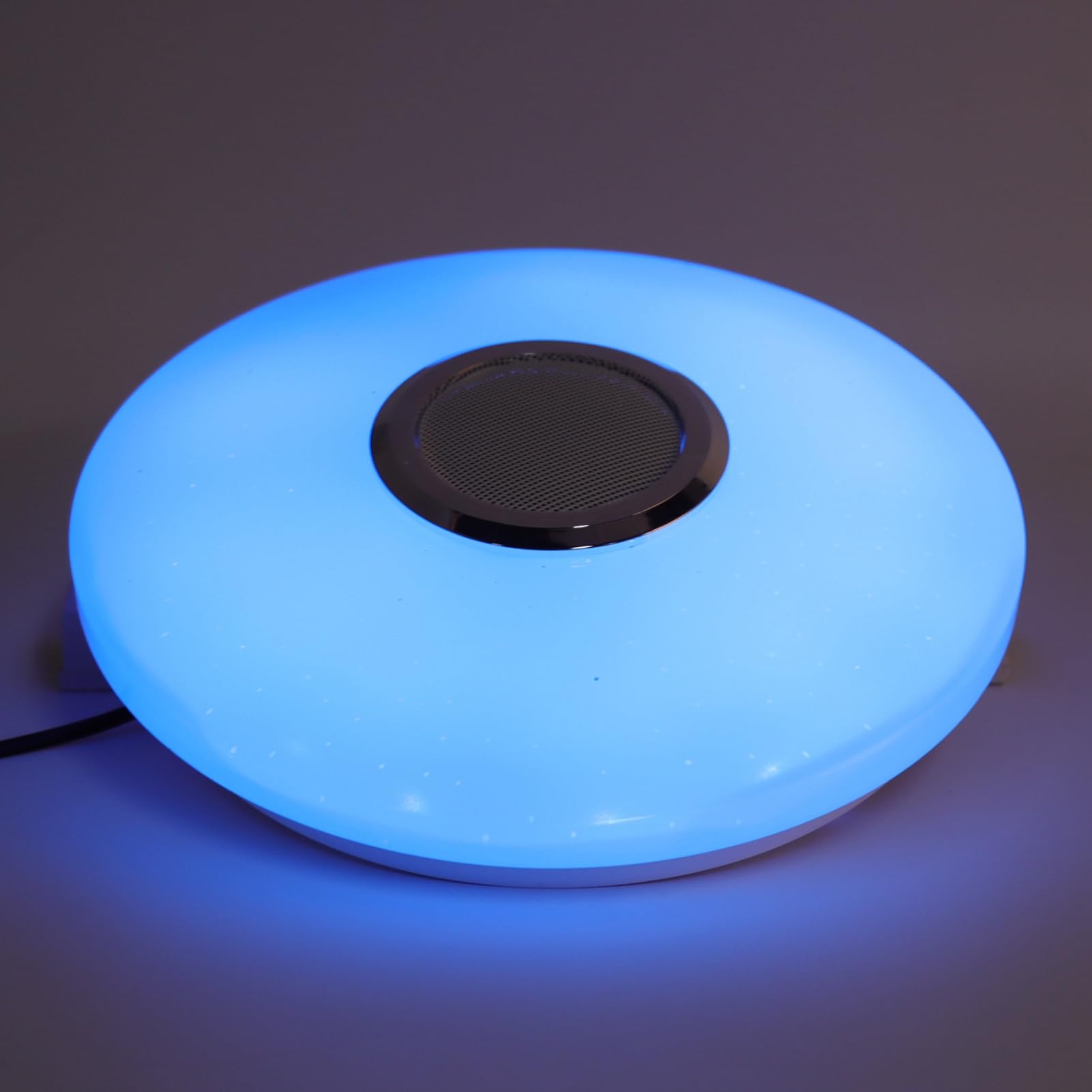 Luz de Techo LED Acrílico ABS Luz de Techo Inteligente 10.2 Pulgadas Altavoz Bluetooth Redondo Aplicación y Control Remoto Temporización que Cambia de Color Dormitorio Sala de Estar
