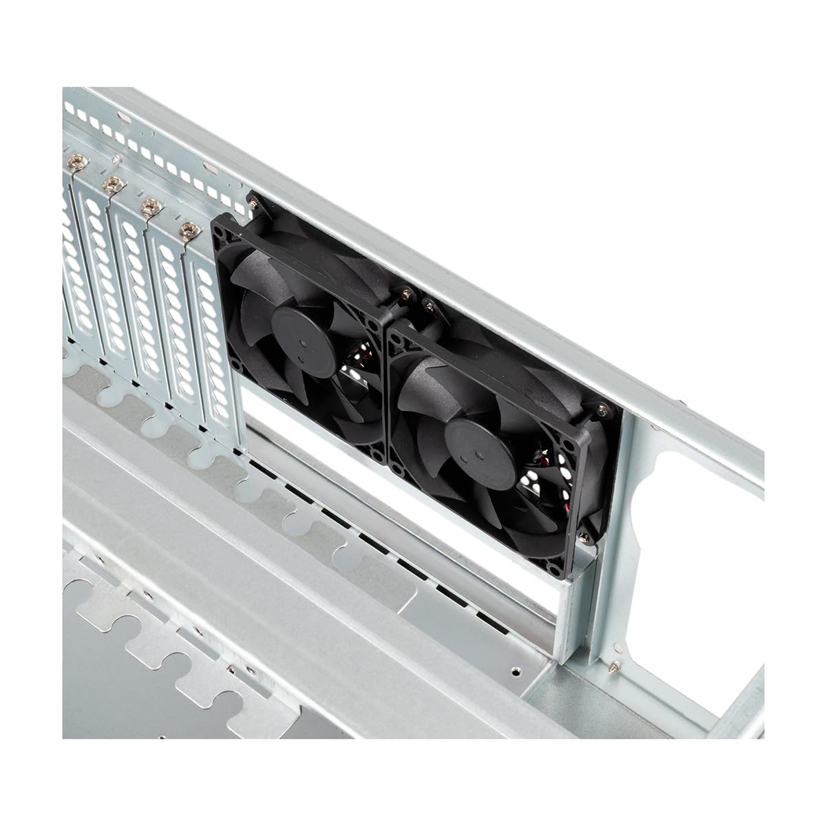 UNYKAch Gehäuse Server UK4229 EVO Format 4U 19" ATX | Boden 480 mm, 3 Einschübe von 5,25 Zoll, 7 3,5-Zoll-Schächte, 2 USB 3.0, 1 Lüfter 120 mm und 2 x 80 mm