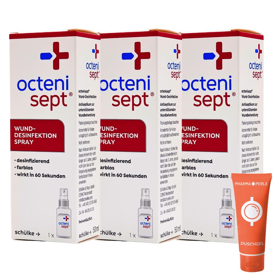 Wund-Desinfektion Spray 3x 50 ml - Für Wundsprechende und Schnittverletzungen - Akute und chronische Wunden - Antiseptik