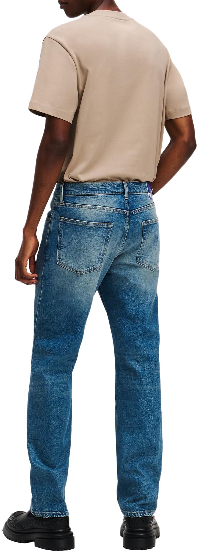 Jeansy Karl Lagerfeld, Męskie, Proste Denim, Prosta Nogawka