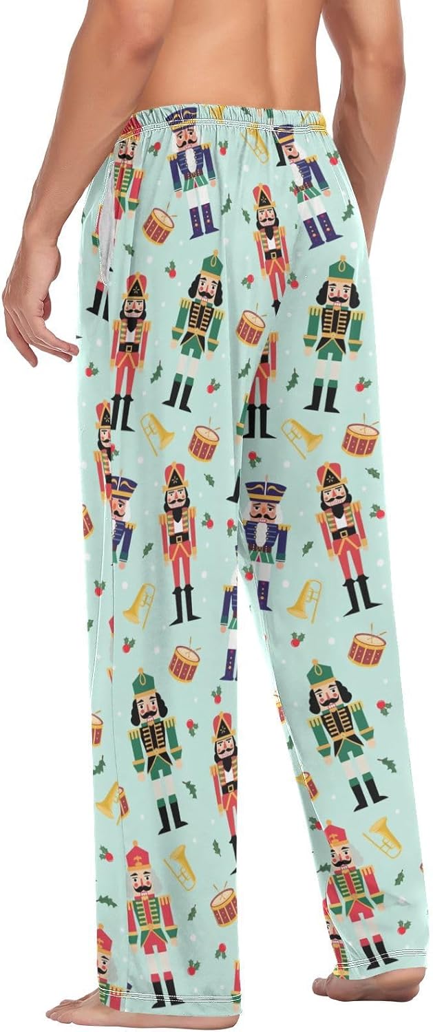 Men's Pajama Pants Casual Sleepwear Breathable Pjs Bottoms with Pocket Drawstring S - Image 5