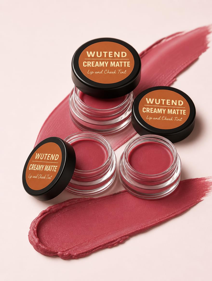 Creamy Matte Lip and Cheek Tint Pink Set of 3 | Long Lasting Formula, Hydrating, Natural Everyday Glow, 2-in-1 Lip & Cheek, Matte Finish-image-34