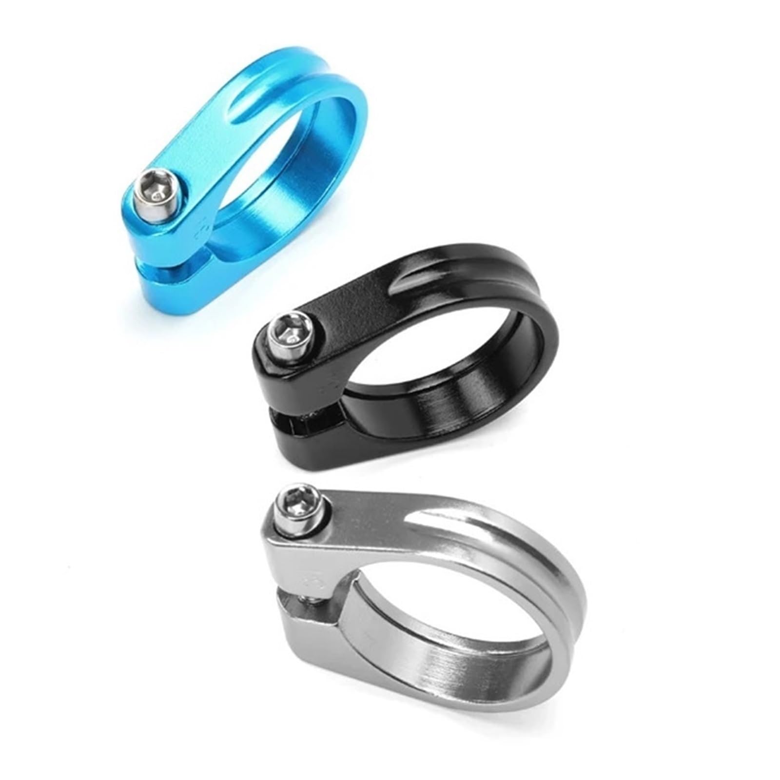 Yangshe 34.9Mm Titanium 10 Pcs Bicycle Seat Tube Clamp 28.6 Mm 31.8 34.9 Aluminum Road Bike For Most Bicycles(34.9Mm Titanium)