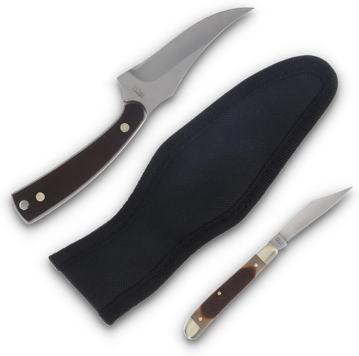 Schrade Sharp Finger 152OT & Pal Folder Knife Gift Set – Premium Collector's Tin, Includes Sheath, Ideal for Hunters, Outdoor Enthusiasts & Knife Collectors