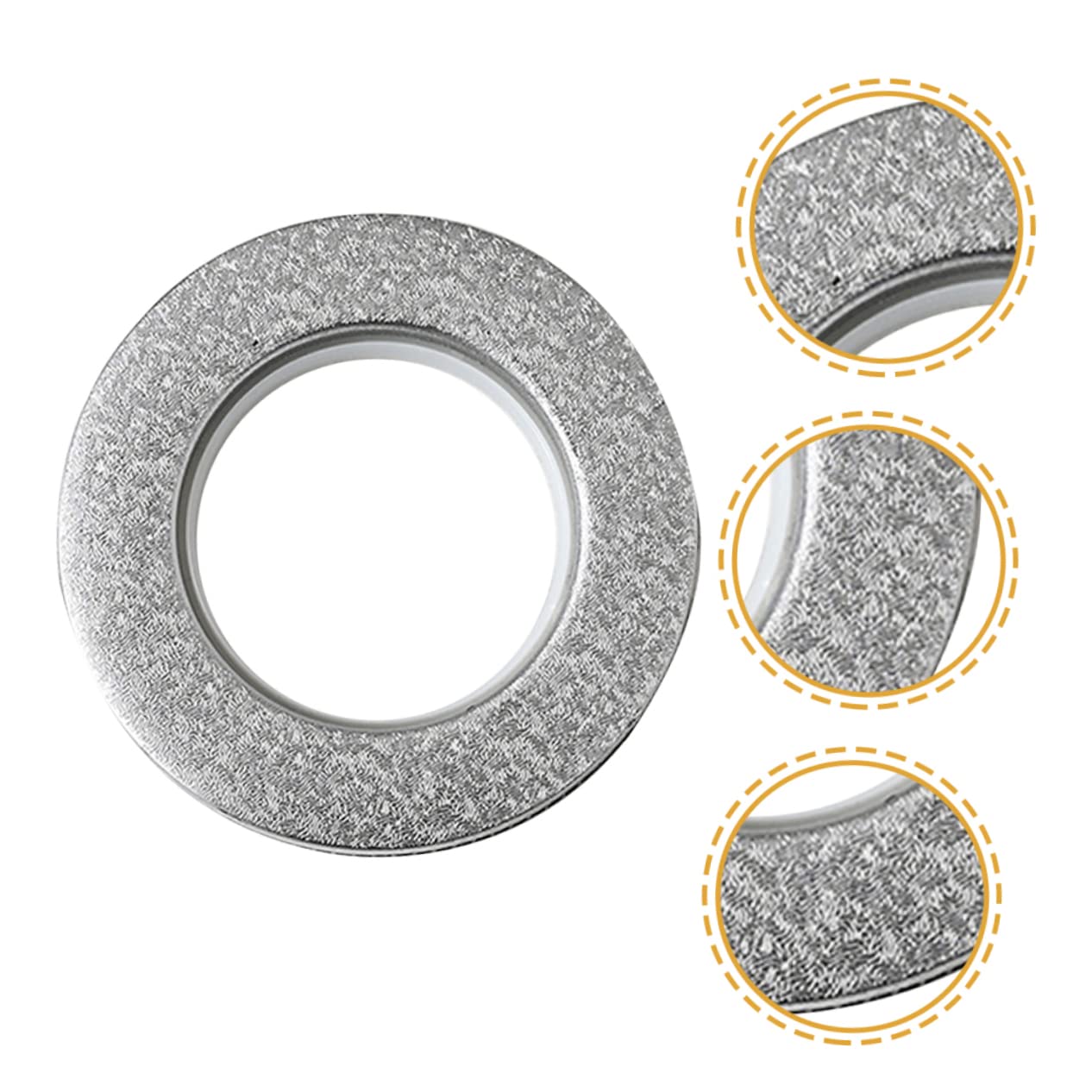 PRETYZOOM Elegant Plastic Curtain Grommets 6pcs Drapery Eyelet Strong Construction Smooth Decorative for Room