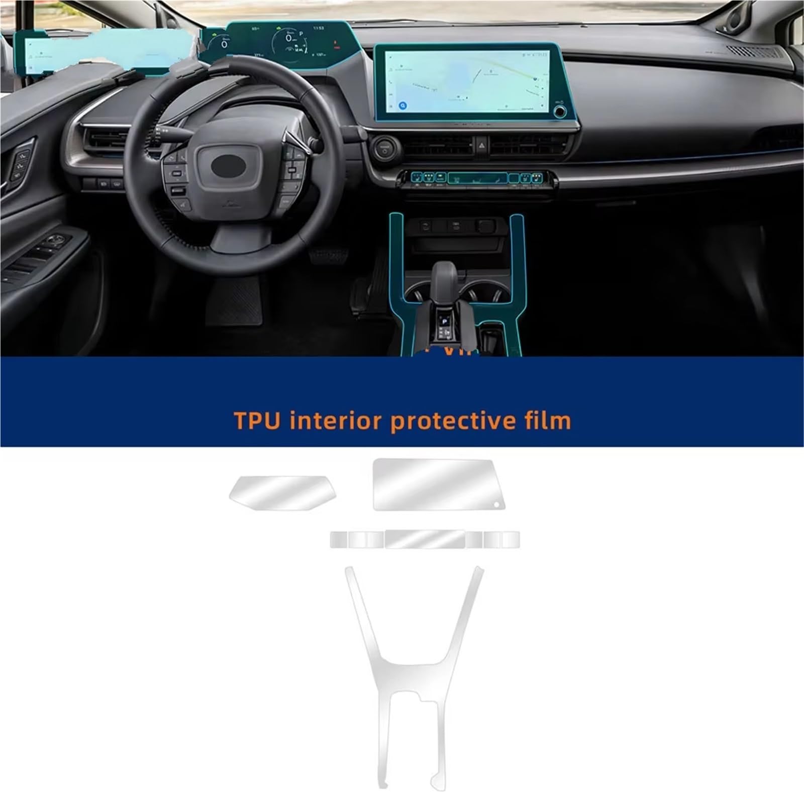 Osłona ekranu odporna na warunki atmosferyczne do Toyoty Prius
